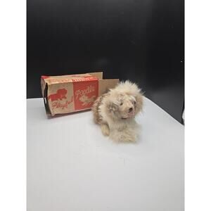 Playful Poodle Wind Up Antique Toy Made In Occupied Japan Chiyoda Toy Sato w/Key